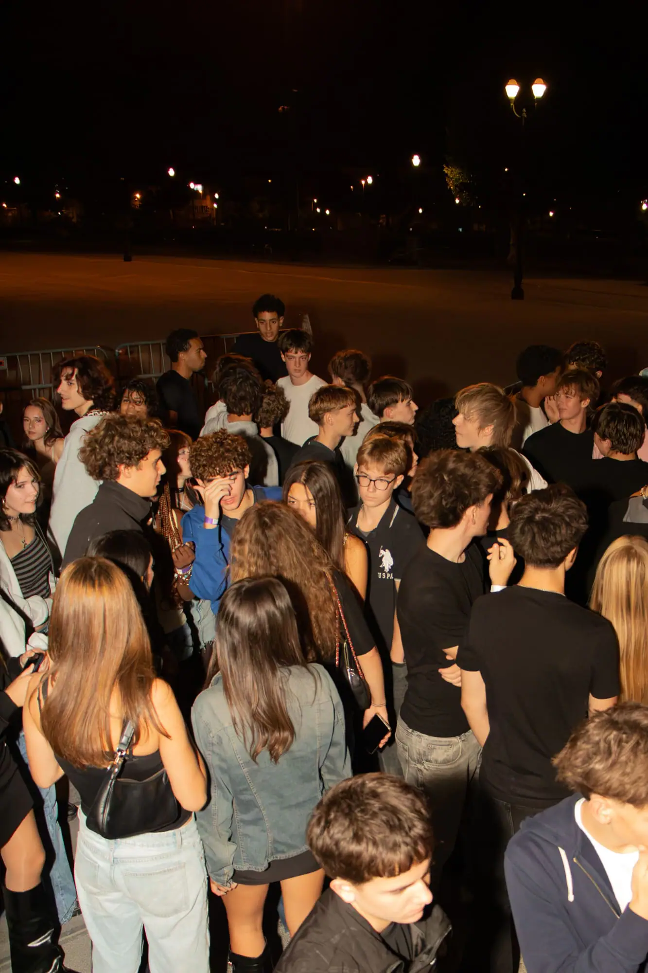 Foule vue d'en haut